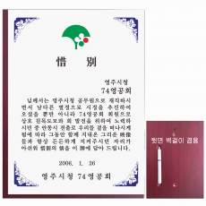 YSM-1903-메탈상패(메탈판)-유신특가상패